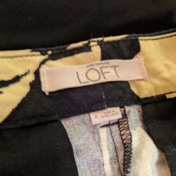 Vibrant and classy yellow flower LOFT shorts! - Picture 6 of 6